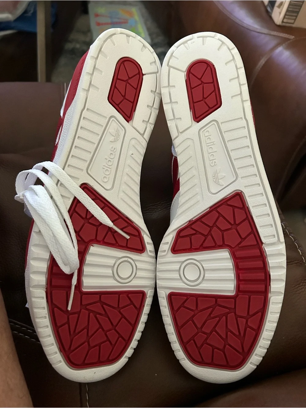 adidas Men’s Rivalry Low Sneakers - White & Red